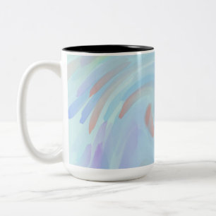 Abstract Paint Two-Tone Coffee Mug