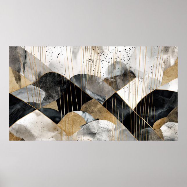 Abstract painted background poster (Front)