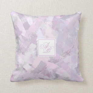 Abstract Painted Brush Strokes texture Throw Pillo Pillow