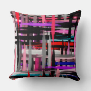 Abstract Painted Colour Pastel #4 Throw Pillow