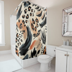 Abstract Painted Exotic Animal Print Leopard 