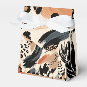 Abstract Painted Exotic Animal Print Leopard Favor Box
