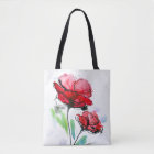 Abstract painted floral background
