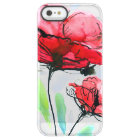 Abstract painted floral background