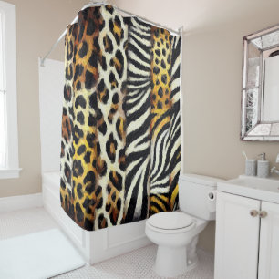 Abstract Painted Mixed Wild Animal Print
