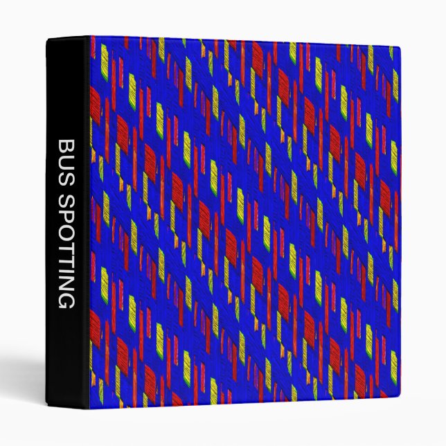 Abstract Painted Pattern (1in) Binder (Front/Spine)