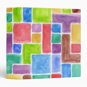 Abstract painted watercolor background. 2 binder
