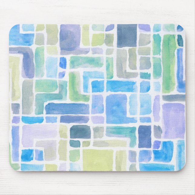 Abstract painted watercolor background. mouse pad (Front)