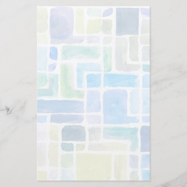 Abstract painted watercolor background. stationery (Front)