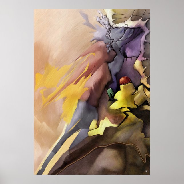 Abstract Painting #1 Left from Set of 2 Art Prints (Front)