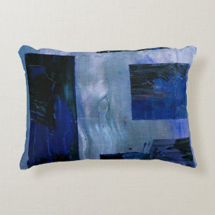 Abstract painting accent pillow