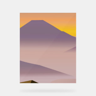 Abstract painting acrylic sign