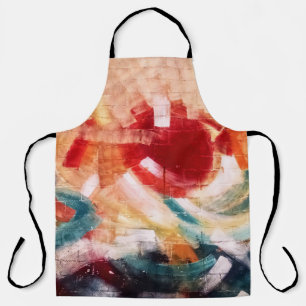 Abstract painting apron