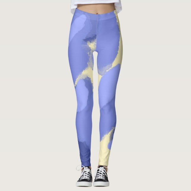 abstract painting art leggings (Front)