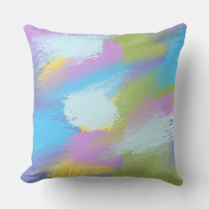 abstract painting art outdoor pillow