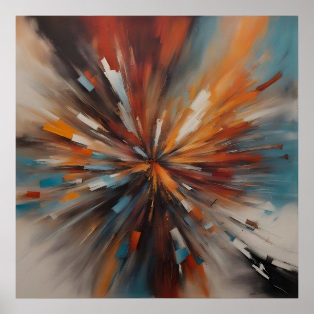 Abstract painting art poster (Front)