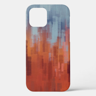 Abstract painting backdrop on concrete wall. Colou iPhone 12 Case