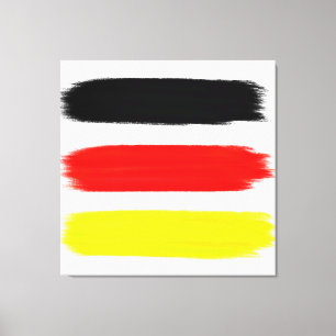 Abstract Painting   Black Red Yellow Canvas Print