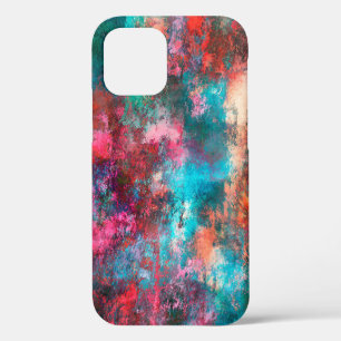 Abstract painting. Brushstrokes, spots of paint. M iPhone 12 Case
