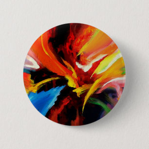 Abstract Painting by Serdar Hizli 2 Inch Round Button