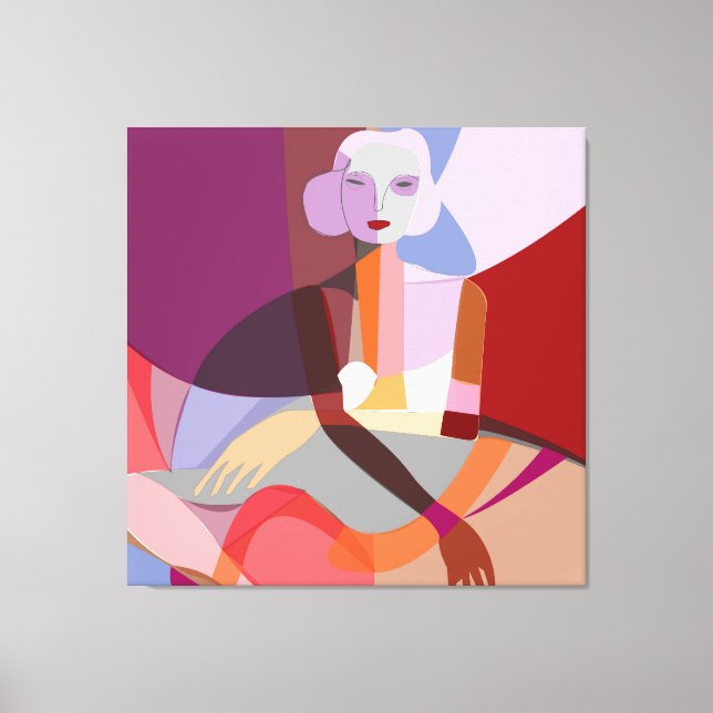 Abstract Painting Canvas Print (Front)