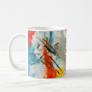 Abstract painting coffee mug