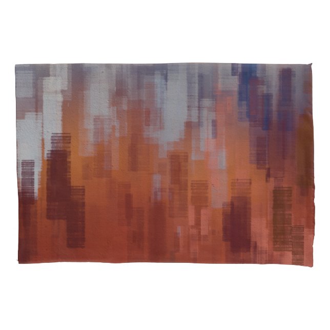 Abstract painting, colourful concrete wall. pillowcase (Front)