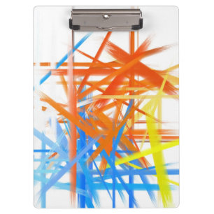 Abstract Painting   Colourful Paint Brush #3 Clipboard