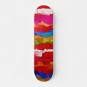 Abstract Painting Colours #11 Skateboard