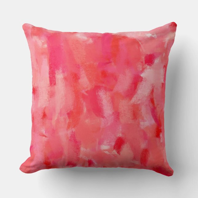 Abstract Painting Colours #50 Throw Pillow (Front)