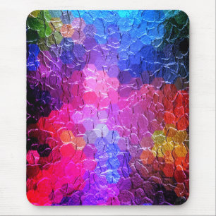 Abstract Painting Dynamic Colourful Mouse Pad