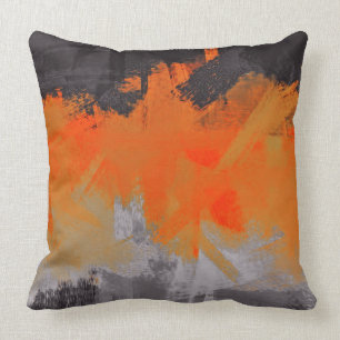 Abstract Painting Dynamic Colours #28 Throw Pillow