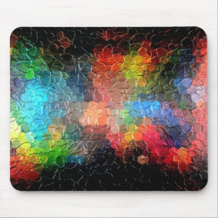Abstract Painting   Dynamic Colours Mouse Pad