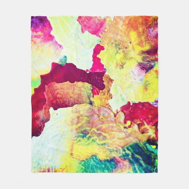Abstract Painting  Fleece Blanket (Front)