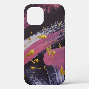 Abstract painting. Handmade texture. Oil painting. iPhone 12 Case