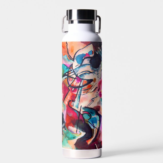 Abstract Painting, Kandinsky 1913, Composition VI Water Bottle (Front)