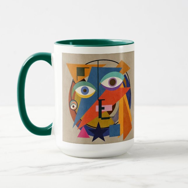 Abstract Painting - Kandinsky Personalized Mug (Left)