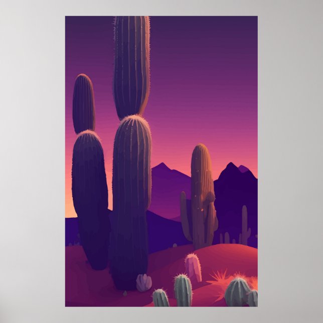 Abstract painting Landscape Poster (Front)