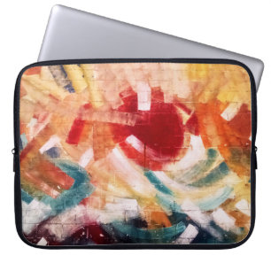 Abstract painting laptop sleeve