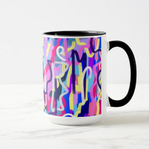Abstract Painting of Shapes and Colours  Mug