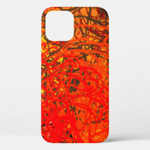 Abstract painting on canvas. Hand made art. Colorf iPhone 12 Case