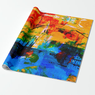 Abstract painting on concrete wall. illustration.  wrapping paper