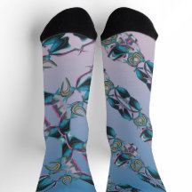 Abstract Painting on Crew Socks