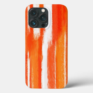 Abstract Painting Orange White Abstract Art Case