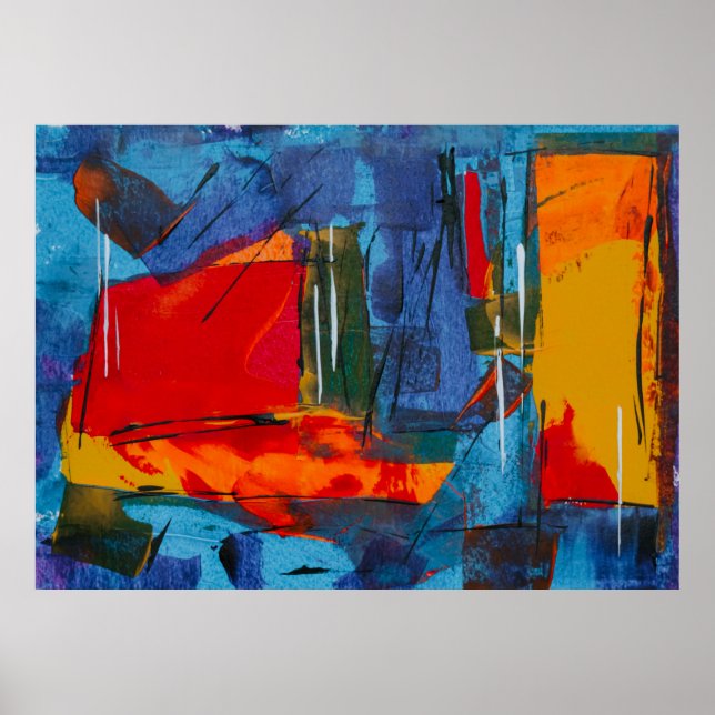 Abstract painting poster (Front)