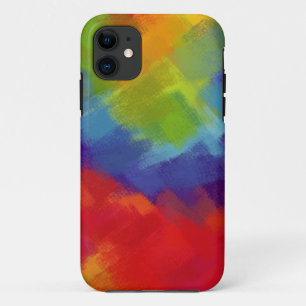 Abstract Painting   Retro Colourful 43 iPhone 11 Case