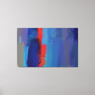Abstract Painting Retro Colourful 5 Canvas Print