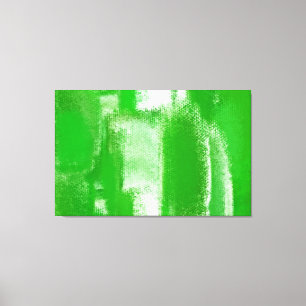 Abstract Painting Retro Green 10 Canvas Print