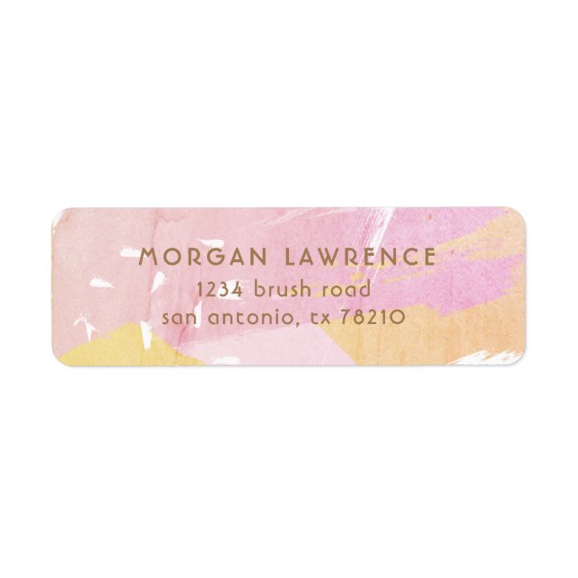 Abstract Painting | Return Address Label (Front)