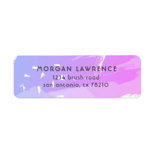 Abstract Painting   Return Address Label